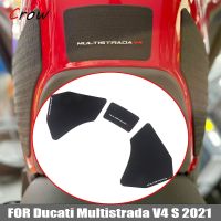 Motorcycle Non-slip Side Fuel Tank Stickers Waterproof Pad Rubber Sticker FOR DUCATI Multistrada V4 S 2021