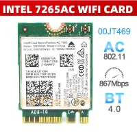 WiFi Network card for LENOVO thinkpad for intel 7265 7256NGW 7265AC 00JT469 M2 NGFF for X250 T450 T550 W450 L450 E450 E550