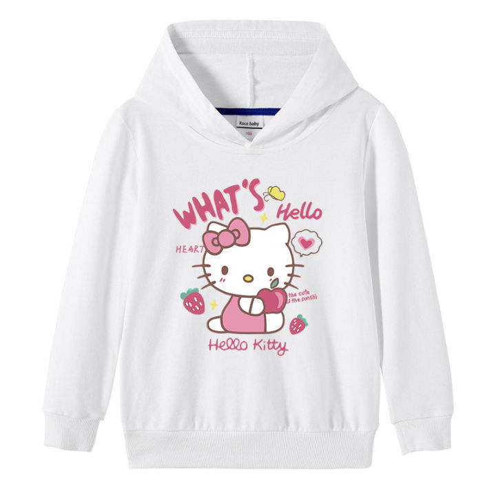 kitty-cat-hoodie-เสื้อผ้าเด็กแฟชั่นผ้าฝ้าย100-เด็ก-hoodie-พร้อมกระเป๋าชายหญิงแขนยาวการ์ตูน-autumn