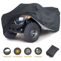 Black ATV Cover Waterproof Motorcycle Case Outdoor Anti-Rain Protective Cover for Motorcycle Quad Bike Weather Protection Covers