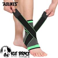 AOLIKES 1 PC Sports Ankle Brace Compression Strap Sleeves Support 3D Weave Elastic Bandage Foot Protective Gear Gym Fitness