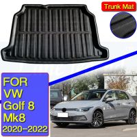 สำหรับ VW Volkswagen Golf 8 MK8 Hatchback 2020 2021 2022ฝาหน้าฝาหลังกระโปรงรถถาดถาดรองสัมภาระที่รองเท้าแผ่นหุ้มกันรอยพรมปูพื้น