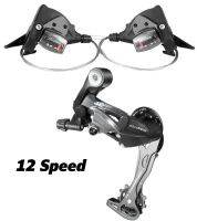 12 36 Speed MTB Mountain Bike Shift Lever ด้านหลัง Derailleurs Max 52T Cassette Freewheel จักรยาน Shifting Parts