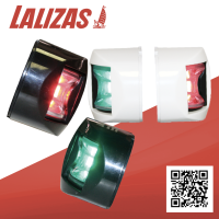 LALIZAS FOS LED 12 Starboard &amp; Port Lights 112.5°, Side mounted, Set ไฟเรือเขียว-แดง ติดด้านข้าง