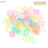 ?【Lowest price】SUTAI 10ชิ้นสบู่การ์ตูนทำด้วยมือมีกลิ่นหอมเรืองแสงอุปกรณ์เสริมเคสโทรศัพท์มือถือกาวครีม DIY