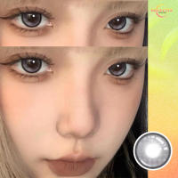 KOLA contact lens คอนแทคเลนส์ เทา คอนแทคเลนส์สีดำ 14.5mm (1กล่อง /1คู่) รายปี (12 เดือน) บิ๊กอาย คอนแทคเลนส์ตาหวาน olens