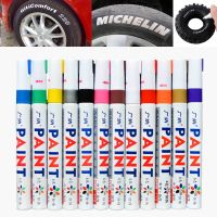 【CC】 12pcs/lot Colorful Car Tyre Tire Metal Permanent Paint Markers Graffiti Oily Posca Supplies