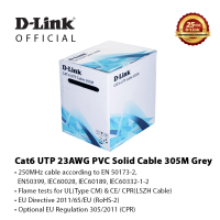 D-Link Cat6 UTP 23AWG PVC Solid Cable 305M Grey