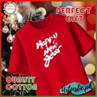 【New】2023 เสื้อยืด CHRISTMAS HAPPY NEW YEAR TSHIRT DESIGN 35 High Quality Cotton Unisex 7 Colors Asia size bh