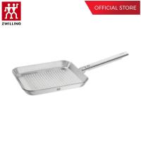 ZWILLING กระทะย่างสแตนเลสสตีล ทนทาน 24x24 ซม. สีเงิน N40996024