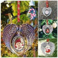 ▼﹊ Photo Frame Pendant Angel wings and heart-shaped Valentines Day Christmas Party Holiday Party Props Christmas Tree Ornaments