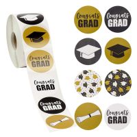 8 designs Round graduation stickers graduation caps and diploma labels student stationery grad stickers Stickers Labels