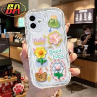 เคส A15S A15แฟชั่นสำหรับ OPPO 3D โปร่งใสน่ารัก A16 4G A5 2020 A9 2020 A53 A31 A12E A3S ลายการ์ตูนแฟชั่นป้องกันการกระแทกที่ฝาหลัง