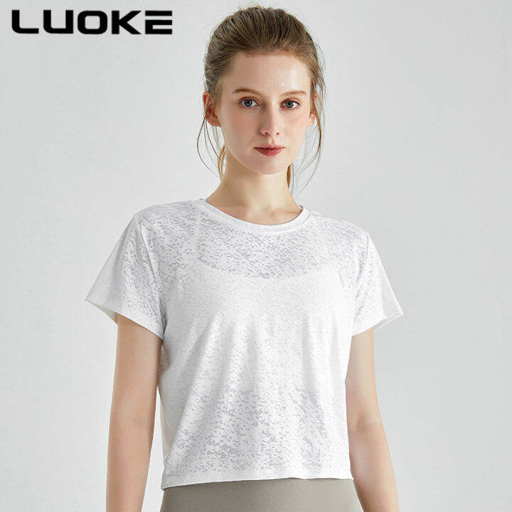 luoke-กีฬา-t-เสื้อผู้หญิงกีฬาเสื้อยืดผู้หญิงหลวมแขนยาวแบบพอดีตัวขนาดใหญ่-professional-การฝึกอบรมเสื้อชุดโยคะ