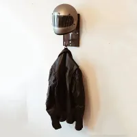 Helmet Rack Motorcycle Wall Mount Helmet Holder Jacket Hat Cap Hook Universal Motorcycle Helmet Rack Display Coats Bag Hook