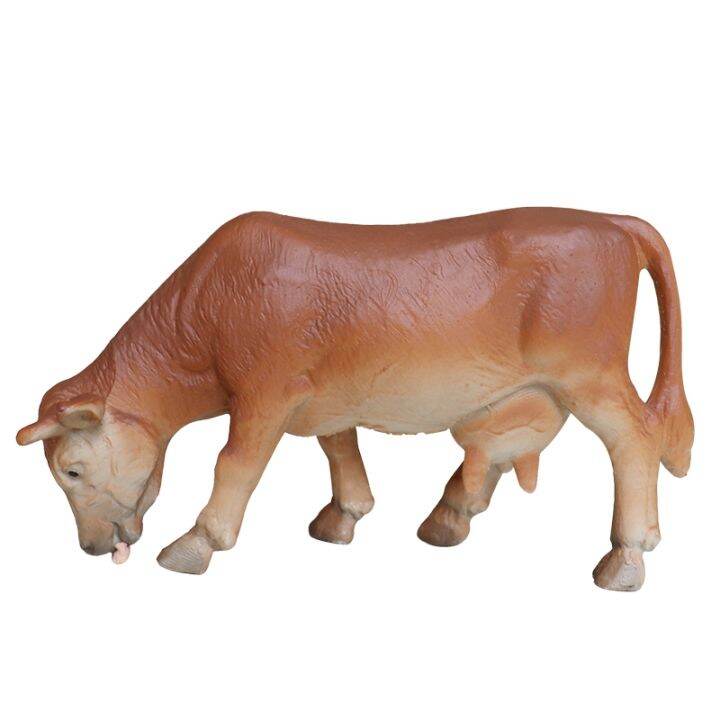 sile-schleich-brown-cow-13205-13201-13230-brown-cow-grazing-simulation-animal