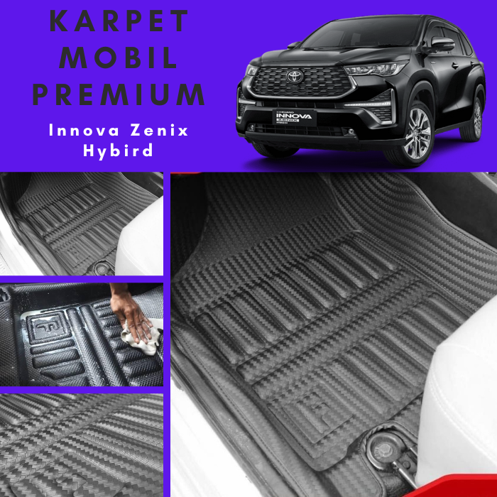 Karpet Mobil Premium D Innova Zenix Hitam Carbon Lazada Indonesia