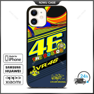 Valentino Rossi Vr 46 Moto Gp Phone Case for iPhone 14 Pro Max / iPhone 13 Pro Max / iPhone 12 Pro Max / XS Max / Samsung Galaxy Note 10 Plus / S22 Ultra / S21 Plus Anti-fall Protective Case Cover