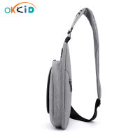 OKKID ultra thin chest bag small anti theft travel bag mini messenger bag cross body bags for men gift luminous sports bagpack