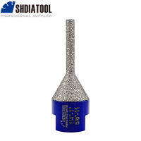 SHDIATOOL 1Pc 6*25มม. 58-11เพชรสูญญากาศ zed Milling Finger Bit Cone Chamfering ขยายเคาน์เตอร์กระเบื้องพอร์ซเลน Marble