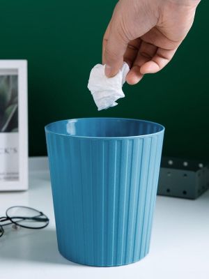 MUJI High-end Desktop Trash Can Mini Cute Trumpet Wastebasket Home Office Bedside Bedroom Sorting Debris Storage Bin Original