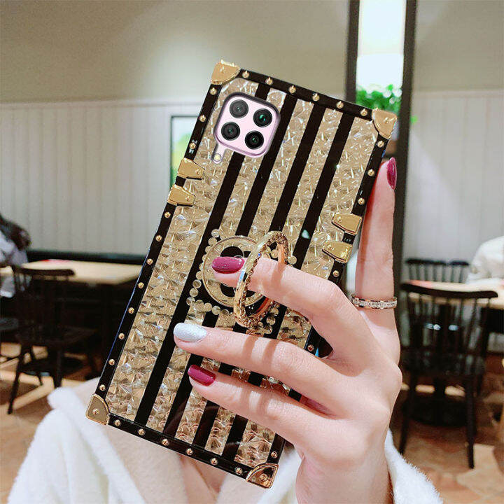 jiefie-เคสโทรศัพท์ลายดอกไม้หรูหรา-เคสกันกระแทก-tpu-นิ่มแวววาวพร้อมแหวนกันรอยสำหรับ-huawei-nova-7i-nova-3i-nova-5t-nova-7-se-6-se-8-se-9-se-เคสโทรศัพท์แบบห้อย