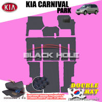 Blackhole Carmat พรมรถยนต์เข้ารูป 2 ชั้น KIA Carnival Park ปี 2000 - 2004 + Rubber Pad รุ่น KKICAE