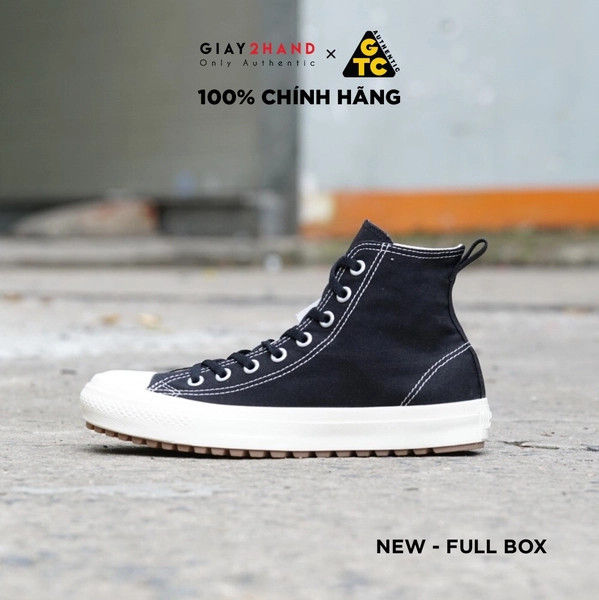 AUTHENTIC 100%) Giày Sneaker Thể Thao CONVERSE ALL STAR HI BLACK 1SC699 -  NEW 100% 
