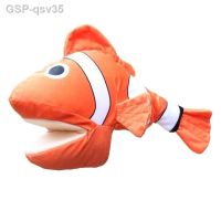 Qsv35 Fantoche Pelúcia Peixe Dedo Brinquedo Macio Fantoche Para Pré-Escolar Adereços Jogo Factเคย E65D