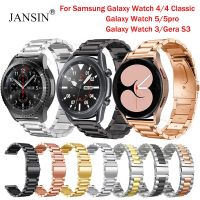 [ladies jewelry]สายนาฬิกาข้อมือสำหรับ Samsung Galaxy Watch 5/4 44มม. 40มม. สายคลาสสิก42มม. 46มม. สแตนเลสสตีลสำหรับ Samsung Watch 5 Pro 45มม. S3