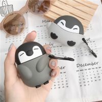 [SOSO 3C accessories] น่ารักเด็กเพนกวินปกคลุมสำหรับ Airpods 1 2 3ซิลิโคนไร้สายบลูทูธหูฟังกรณี Pro ชาร์จกล่องเชลล์