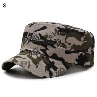 Camouflage Flat Cap Military Combat Cadet Camo Baseball Hat Adjustable Classic Fashion Soldier Sunshade Hat For Women Men Gorras