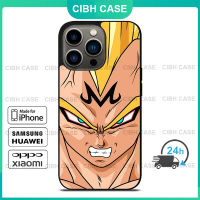 DBZ Majin Vegeta กรณีโทรศัพท์มือถือ iPhone 14 Pro Max / iPhone 13 Pro Max / iPhone 12 Pro Max / XS Max / Samsung Galaxy Note 10 Plus / S22 Ultra / S21 Plus ฝาครอบป้องกันการตก 1154