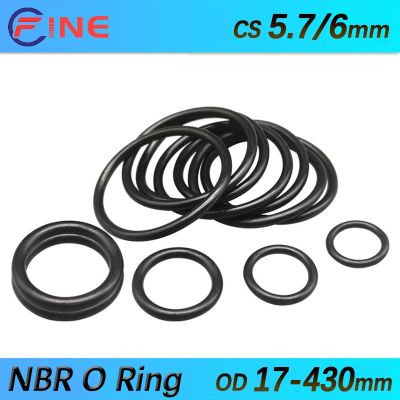 Nitrile Butadiene Rubber NBR Sealing O Ring Repair Skeleton Oil Seal Gasket O Ring Seal Washer CS 5.7/ 6mm OD 17-430mm Hand Tool Parts  Accessories