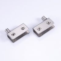 1/2/4pcs Stainless Steel for 5-8mm Glass Door Glass Pivot Clamps Door Hinges xobw Door Hardware  Locks