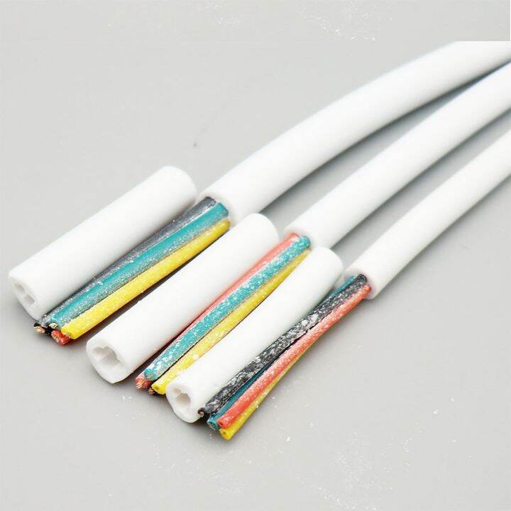 customizable-ปลอกสายไฟสีขาวยาว5ม-ไม่มี27-24-22awg-สายเคเบิล4-0-3mm-การควบคุมออกซิเจนการผลิตทองแดงวงจรไฟฟ้าและชิ้นส่วน