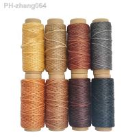 LMDZ 8 Colors Leather Sewing Waxed Thread Cord For Diy Handicraft Tool Hand Stitching Thread Flat Waxed Sewing Line