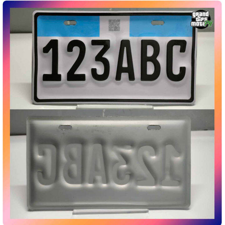 Temporary Plate Number for Motorcycle (Standard size) Plate Number