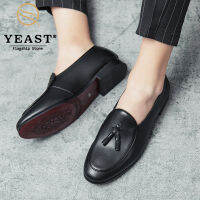 ยีสต์Loafersรองเท้าสำหรับชายใหม่แฟชั่นที่มีคุณภาพสูงสะดวกสบายรองเท้าผ้าใบมีพู่รองเท้าส้นแบนหนังPuรอบToeอ๊อกฟอร์ดแบนรองเท้าบุรุษขาย