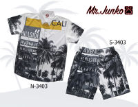 ?ส่งฟรี?เสื้อ,กางเกง (สั่งซื้อแยก) งานต่อลาย Mr-Junko ผ้าซาติน นิ่มใส่สบายไม่ร้อน SN-3403