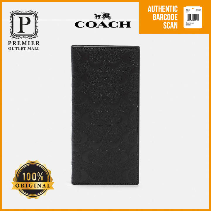 [READY STOCK] Nwt Authentic Coach 91663 Slim Passport Wallet In