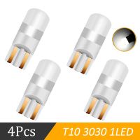 ▧▽✠ 2/4Pcs T10 LED W5W Car LED Light Super Bright Auto Interior Parts Bulbs 6000K White Auto License Plate Lamp Dome Read Light 12V