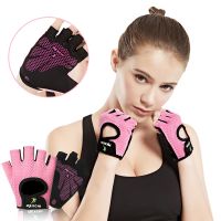 hotx【DT】 Cycling Gloves Gym Weightlifting Training Thin Breathable Non-slip Half