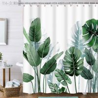 【CW】☄  Shower Curtains Anti-mold Curtain with Hooks