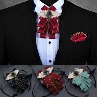 【Fashion house]Gorgeous Bow Tie Vintage Cameo Lady Head Diamod ริบบิ้นพู่เข็มกลัด Chic Girls Elegant เครื่องแต่งกายเครื่องประดับ Collar Pin Girl Cravat