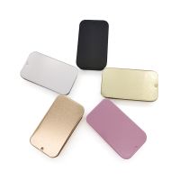 Metal Rectangular Empty Mini Tin Box Bins Jar Hinged Portable Containers Small Storage Tinplate Push Organizer Candy Pill Cases