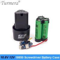 Turmera 10.8V 12V Electric Drill Battery Screwdriver Case Box with 18650 Brackets 3S 40A BMS Board for Shura Shrika Replaces Use