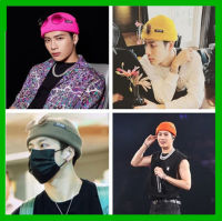 GOT7 King Ka Jackson Team Wang กับหมวกชายตัวอักษรถักหมวกหญิงฤดูใบไม้ร่วงและฤดูหนาวที่อบอุ่นหมวกแตงโมหมวกขนสัตว์น้ำ