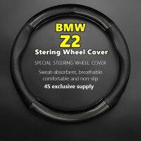 shangdjh Car PUleather For BMW Z2 Steering Wheel Cover Genuine Leather Carbon Fiber 2013 2014 2015