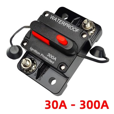 【YF】 30A to 300A 12V-48V Circuit Breaker Power Protect Fuse Trolling with Manual Reset Waterproof Car Boat 80A 100A 200A 250A